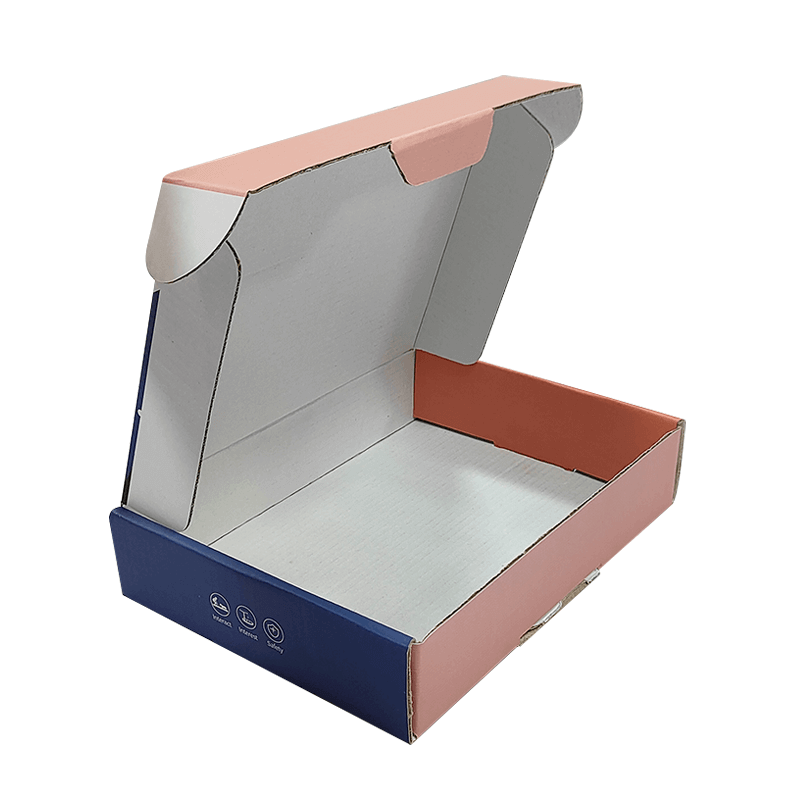 Бумажная почтовая коробка из гофрированного картона для упаковки одежды, обуви и ухода за кожей