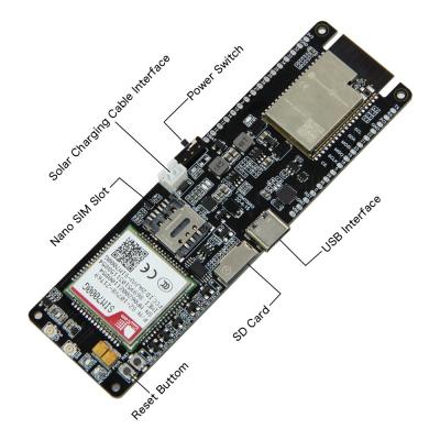 Original e novo LILYGO SIM7000G Modulo SIM Conselho de Desenvolvimento ESP32-WROVER-B Conselho de Desenvolvimento Lilygo TTGO SIM800L