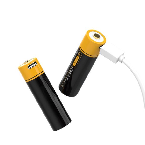 USB Rechargeable Lithium Ion Battery 1.5V 1850mAh 2500mAh Micro USB Fast Charging Cylindrical Cell AA