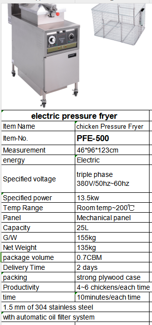 Электрическая 4HD коммерческая механическая панель куриный фритюр под давлением с автоматической фильтрацией