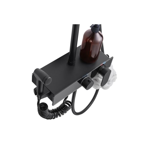 Стена ливня нержавеющей стали никеля OEM черная почищенная щеткой установленная установила