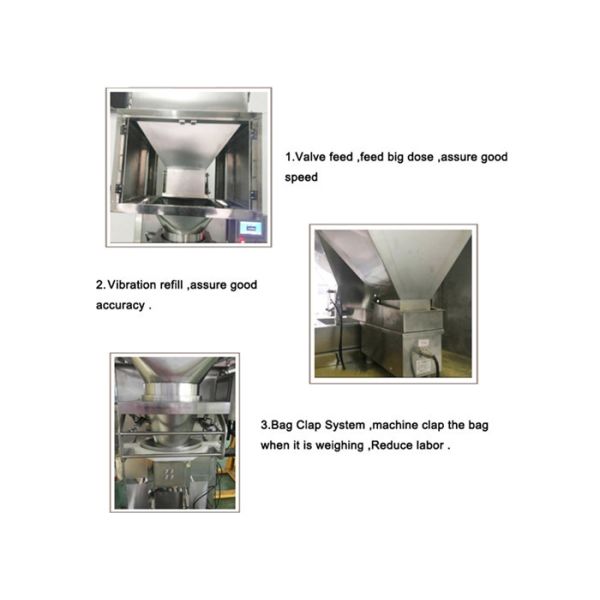 Semi-automatic Granule Packing Machine with 10-50kg Weighing Range and ±0.2% Precision for Plastic Masterbatch