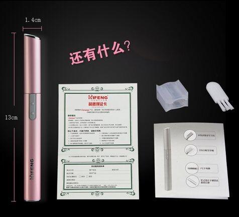Ladies hair removal tools Thin blade straight line knife head with Positioning comb for eyebrow