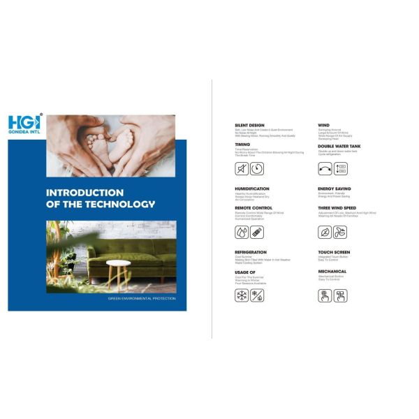 Дистанционное управление портативный промышленный воздухоохладитель большой воздушный поток 9000 м/ч Hy-L02sr