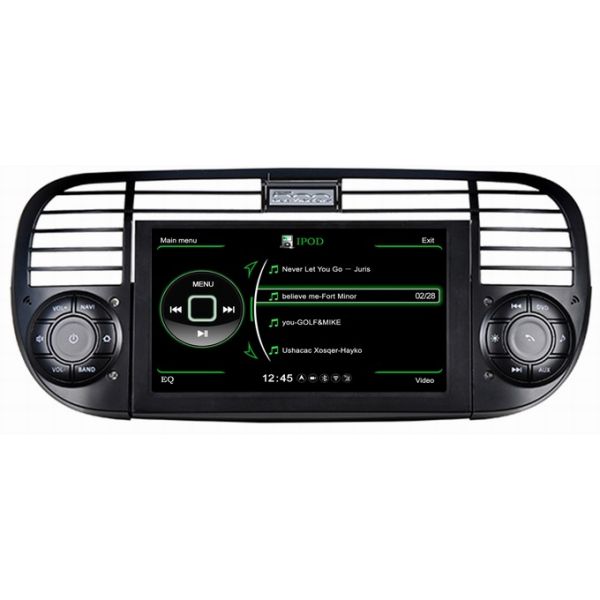 Ouchuangbo Car Navi GPS Navigation for Fiat 500 Auto Stereo S100 Platform Wifi Bluetooth