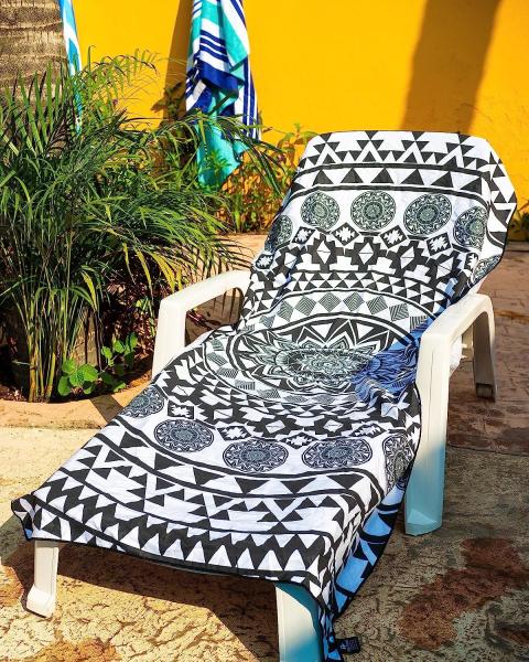 Hot Sale Large Printed Quick Dry Sand Free Polyester Cotton Microfiber Custom Beach Towel With Logo Print