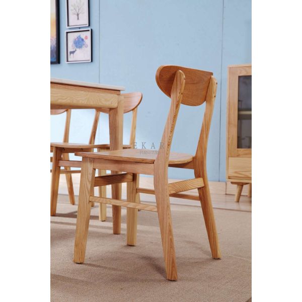 Simple Style Solid Ash Wood Modern Wooden Dining Room Chair
