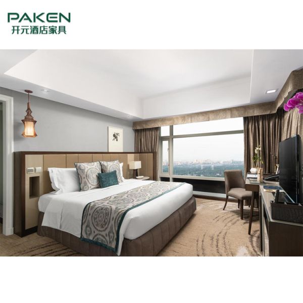 Сюиты спальни короля Размера драпирования гостиницы изготовленные на заказ