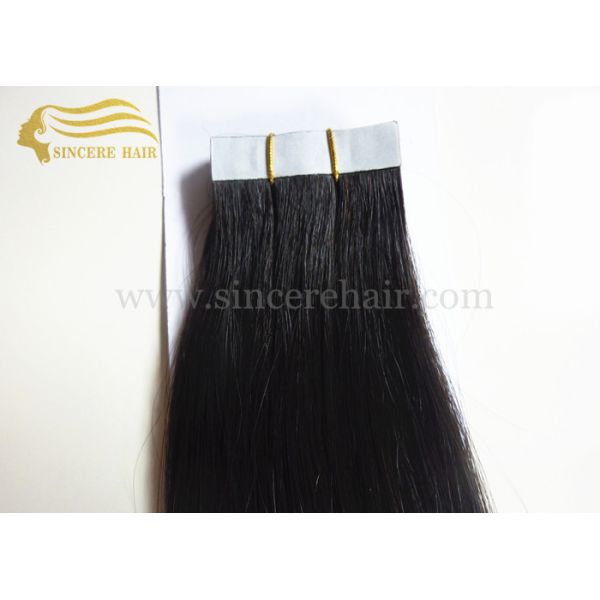 55 CM Straight Remy Single Drawn Double Sided Glue Tape Hair Extensions 2.5 G X 20 PCS for sale
