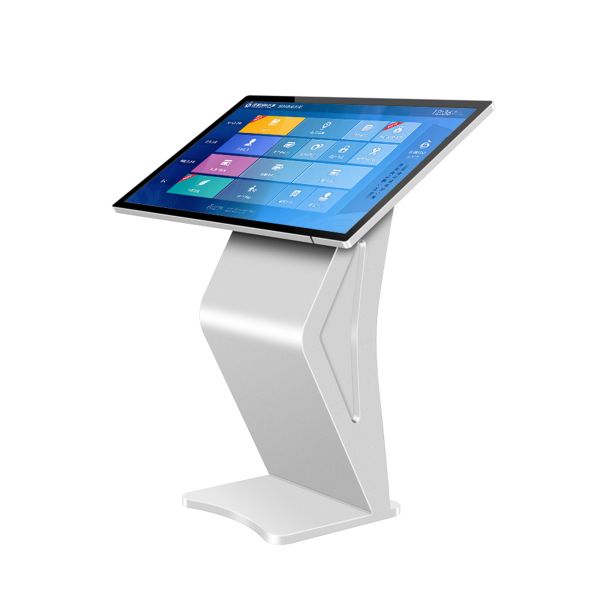 49-Inch S-Shape Landscape Advertising Display Interactive Query Machine 4K Touch Kiosk Commercial Information Board