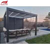 Pergola en aluminium motorisée par bâtiment de jardin imperméable avec les stores 4X4m d'obturateur