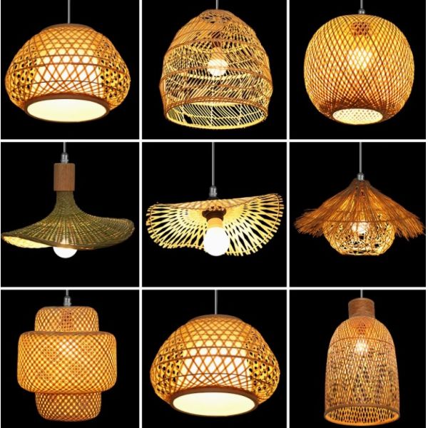 Bamboo Chandelier For Project Rattan Chandelier Retro Art Homestay Tea Room Living Room Bar Rattan Lamp