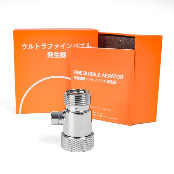 Ultra Fine Bubble Generator with 0.1-50 Microns Bubble Size for 300% Pesticide Residue Removal and 20% Water Saving in Washing Machines