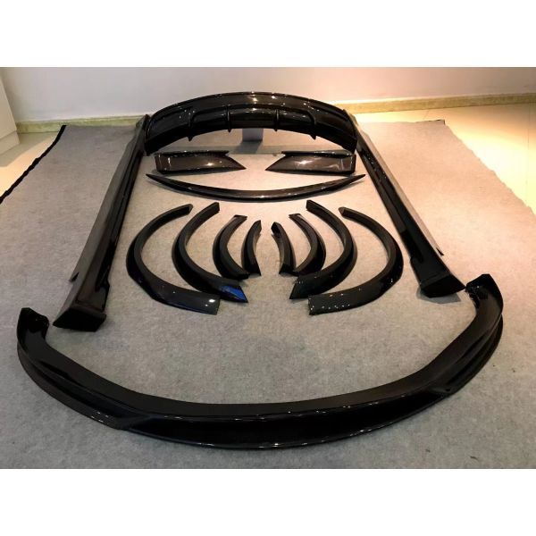 Venta del kit de cuerpo de fibra de carbono del modelo S para el modelo S Wide Bodyki de fibra de carbono delantera de la pala trasera del difusor Spoiler