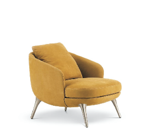 Lounge Sofa Chair single with Armrest Accent Lounge Chair for Living Room, Hotel Lobby, Cafe and Elegant Interior