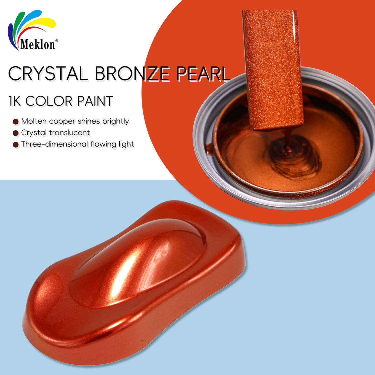 Car Repair Paint Crystal Bronze Pearl 1L Acrylic High Gloss Factory Wholesale Ready to Ship