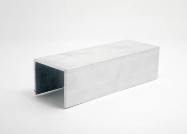 Aluminium Channel Profiles , C Channel Aluminum Extruded Profiles 2MM Thickness