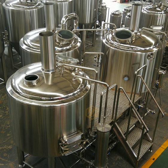 15 BBL Microbrewery Brewing Equipment Direct Fired / Steam Three Vessels