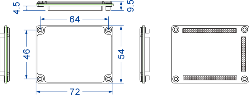 8 Port 100M Embedded Ethernet Module With 4 Serial Ports & 2 CAN Ports
