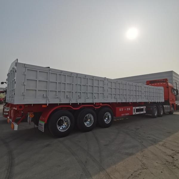 Semi Trailer Cargo Transport Truck With Customized Side Wall Height