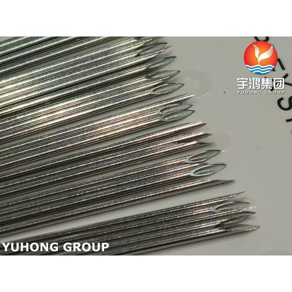 ISO7864 SUS304 Medical Injection Stainless Steel Needle Tube , 21G 44MM , Bevelled Tip