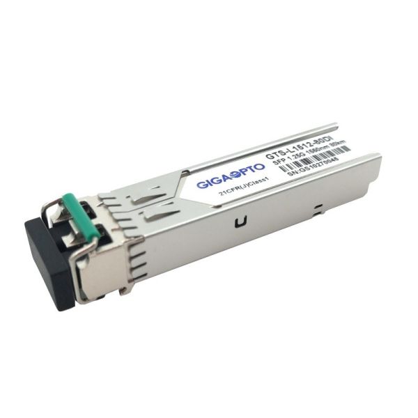Duplex industriel LC SMF DOM Transceiver Module de 1000BASE-ZX 1.25G SFP 1550nm