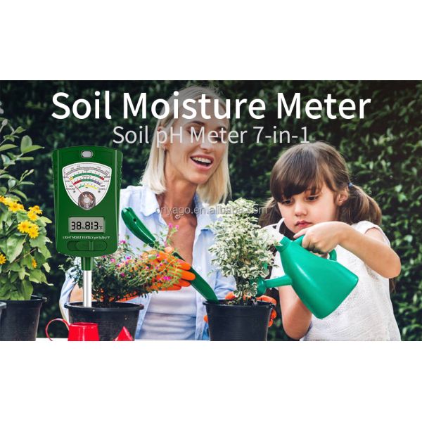 7 In 1 Digital Soil Analyzer With LCD Display For Accurate Garden Light Moisture PH Monitoring
