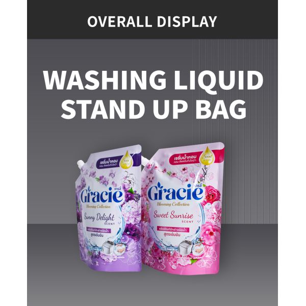 LDPE Doypack стиральный раствор Stand Up Spout Pouch Тканевой смягчитель Tanding Pouch с ротком