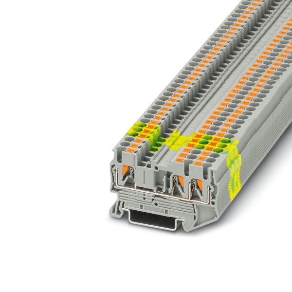 Phoenix Contact 3209565 PT 2.5-TWIN-PE Ground Terminal Block with Push-in Connection and 2.5 mm2 Rated Cross Section