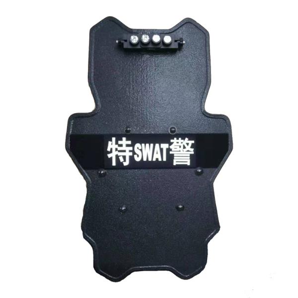 Portable Protective Black Tactical Ballistic Shield Level 4 Light PE