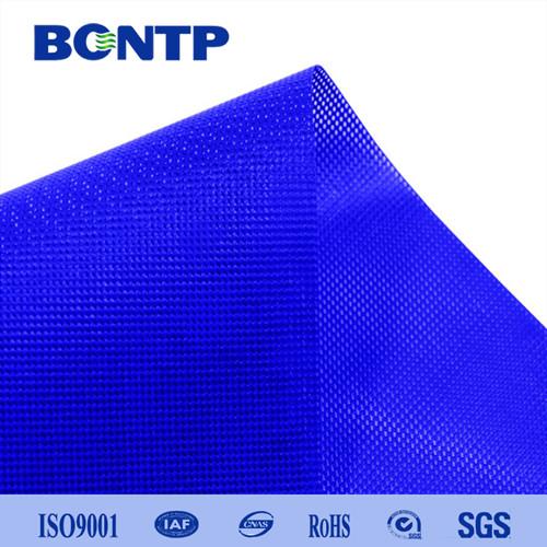 PVC Mesh Fabric PVC Vinyl Coated Polyester Mesh Fabric In Rolls Fluorescent Orange mesh fabric