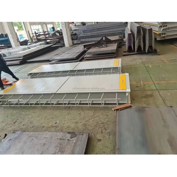 LCD Fixed Axle Scale Truck Vehicle Short Platform Weighing Scales 30ton 50t Capacity