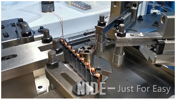 automatic bldc motor linear stator rolling up machine,stator coil roll-up mechanical