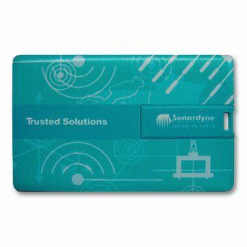 Memoria USB retractable AT-045C de la tarjeta de crédito