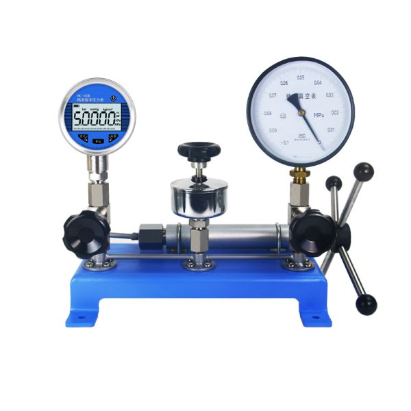 YX-60 Digital Handheld Pressure Calibrator Portable Hydraulic Tester for Gauge Sensor Calibration with Durable Stainless Steel Cas