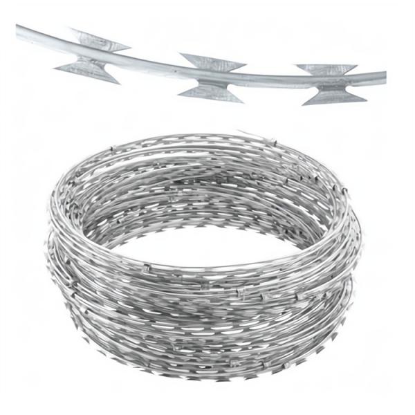 BTO 22 CBT 64 Types Anti Climb Razor Wire Concertina Wire Hot Dipped Galvanized Razor Barbed Wire For Sale