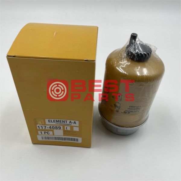 Части экскаватора двигателя топливо водоотделительный фильтр 117-4089