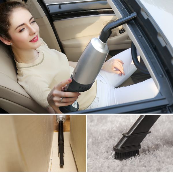 YANTU V01 Black High Power Portable Wireless 120W Cordless Handheld Car Vacuum Cleaner