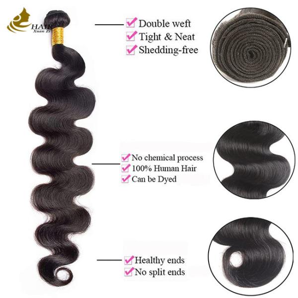Body Wave European Human Hair 9A Grade 100g Per Bundle Wig