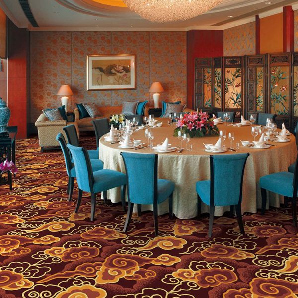 Custom 100% Wool Nylon Printed Carpet for Home Hotel Prayers Cut Pile Tufted Rolls Bedroom