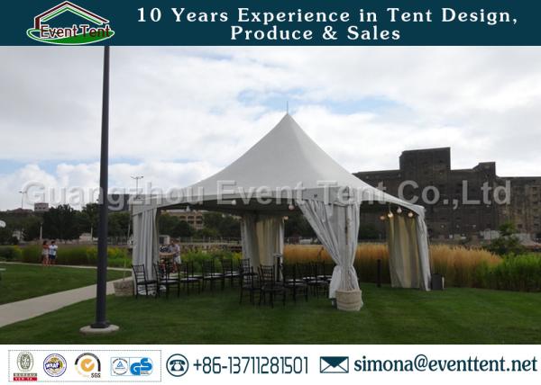 6m X 6m Heavy Duty Garden Gazebo Aluminum Profiles For Garden Camping Tear Resistant