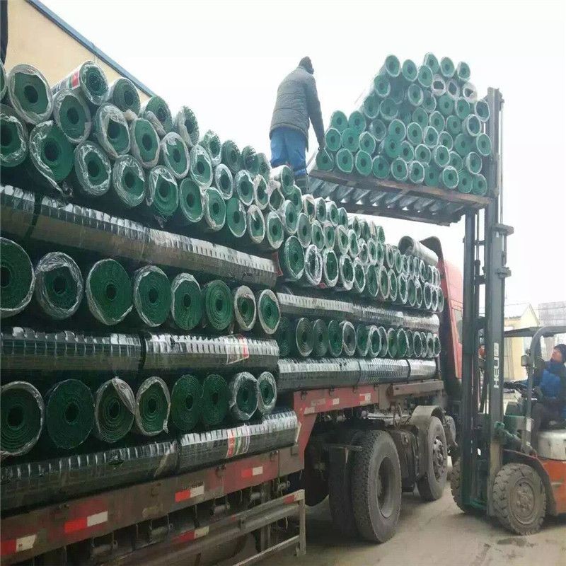 Голубой и желтый Pvc 3x2 покрыл сваренную ячеистую сеть для загородки изоляции мастерской