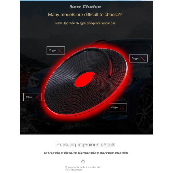 Type I EPDM Self-adhesive Door and Window Sealing Strips for Wind, Warmth, Collision, and Sound Insulation