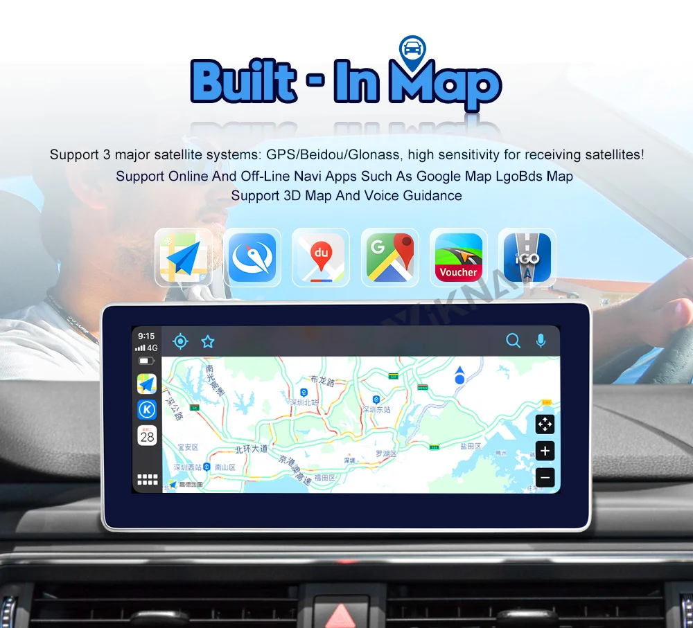 ODM Android Audi Q5 Стерео 2010-2017 Радиоплеер GPS Экран Послепродажная навигация