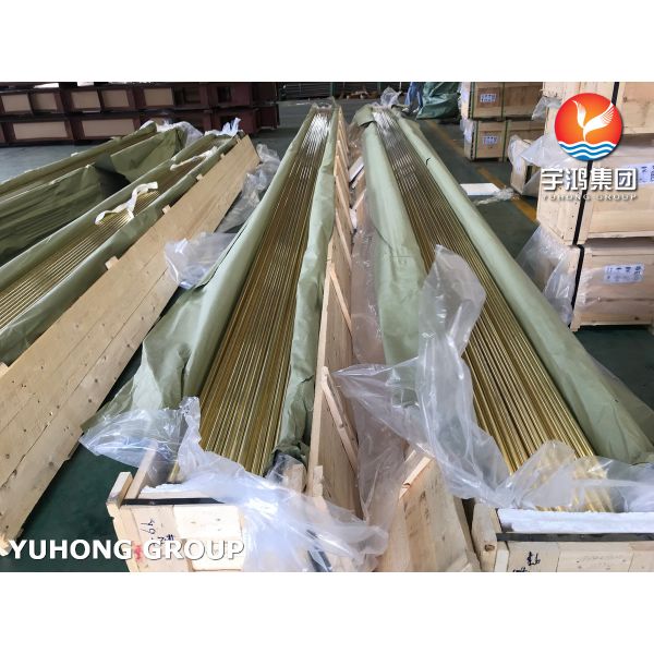 Адмиралитейства трубки медного сплава трубки ASTM B111 UNS C44300 теплообменного аппарата трубка безшовного латунная