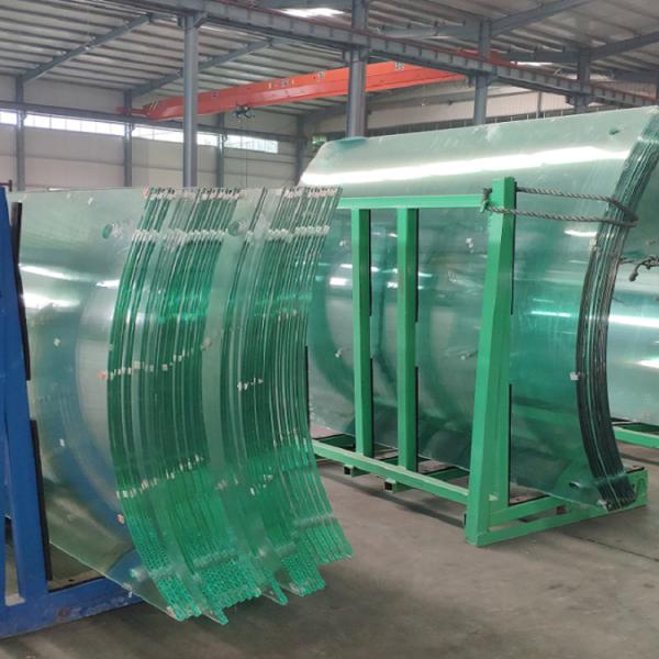 Big Size Laminated Tempered Glass Curved 6.38-5mm Thick For Building