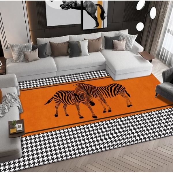 Rectangle Polyester Fiber Living Room Floor Carpets Household Absorption Bedroom Sofa