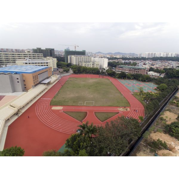 Silicon Polyurea Rubber Running Track Spraying Coating Permeable Non Toxic