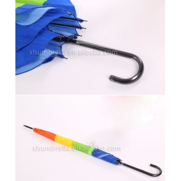 Зонтики гольфа ручки BSCI j прямые Windproof