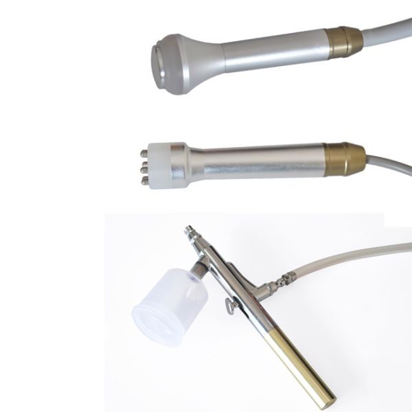 Bipolar 1MHZ Ultrasonic Hydro Dermabrasion Machine Six Handpiece For Skin Moisturizing